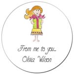 Sugar Cookie Gift Stickers - Big Birthday Girl